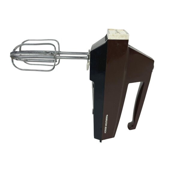 Vintage Hamilton Beach Retro Hand Mixer Model 107 Brown - Picture 3 of 9